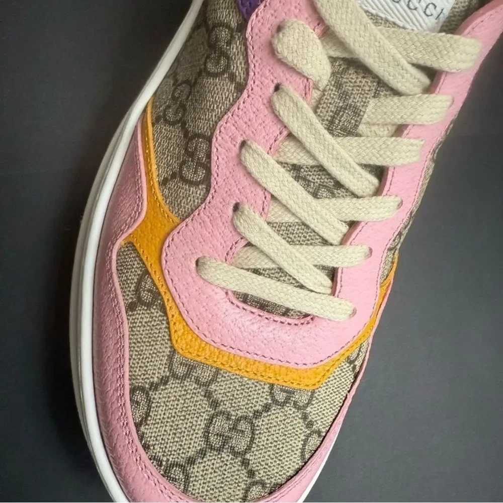Brand new with box Gucci Pink and Purple Platform Sneakers size 11